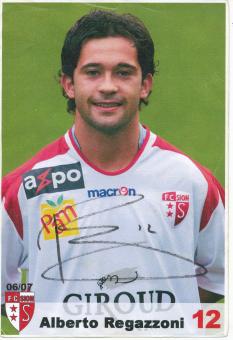 Alberto Regazzoni  2006/2007  FC Sion  Fußball Autogrammkarte  original signiert 
