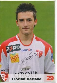 Florian Berisha  2006/2007  FC Sion  Fußball Autogrammkarte  original signiert 