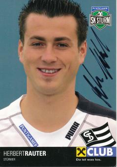 Herbert Tauter  SK Sturm Graz  Fußball Autogrammkarte  original signiert 