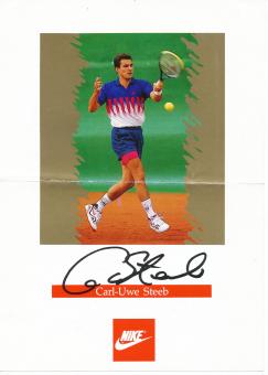 Carl Uwe Steeb  BRD  Tennis  Autogrammkarte original signiert 