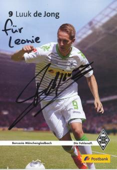 Luuk de Jong  2013/2014  Borussia Mönchengladbach Fußball Autogrammkarte original signiert 