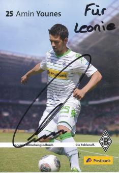 Amin Younes  2013/2014  Borussia Mönchengladbach Fußball Autogrammkarte original signiert 