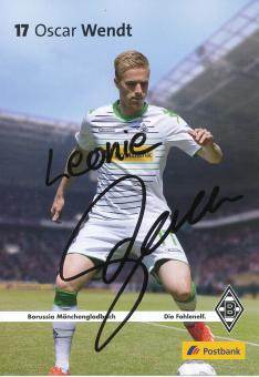 Oscar Wendt  2013/2014  Borussia Mönchengladbach Fußball Autogrammkarte original signiert 