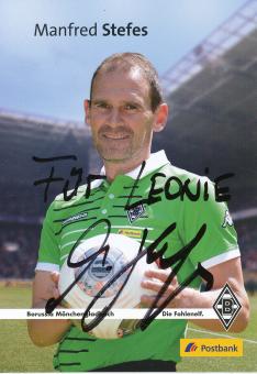 Manfred Stefes  2013/2014  Borussia Mönchengladbach Fußball Autogrammkarte original signiert 