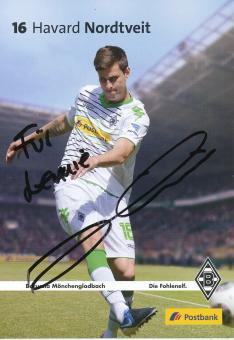 Havard Nordtveit  2013/2014  Borussia Mönchengladbach Fußball Autogrammkarte original signiert 