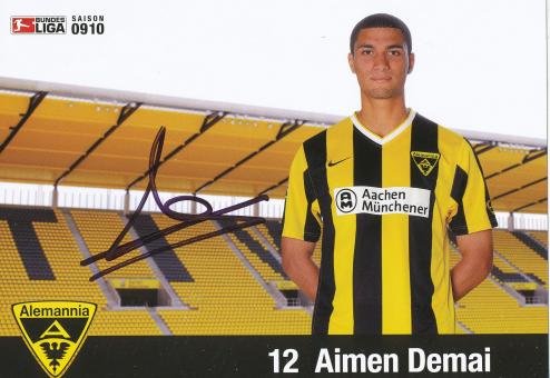 Aimen Demai  2009/2010  Alemannia Aachen  Fußball Autogrammkarte  original signiert 