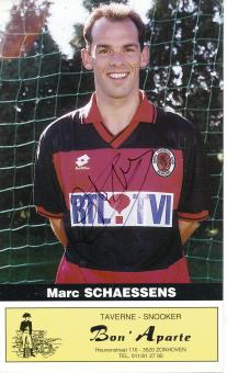 Marc Schaessens  RFC Seraing  Fußball Autogrammkarte  original signiert 