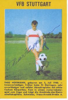 Theo Hoffmann † 2011  VFB Stuttgart  Fußball Blatt original signiert 
