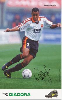 Paulo Sergio  AS Rom  Fußball Autogrammkarte original signiert 