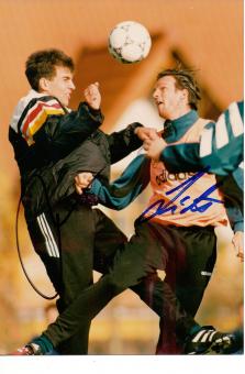 Markus Babbel & Dieter Eilts  DFB  Fußball 13 x 18 cm Foto original signiert 