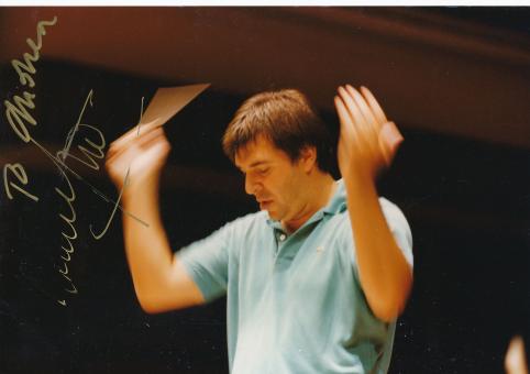 Michail Jurowski  Rußland  Dirigent  Musik  Autogramm 13x18 cm Foto original signiert 