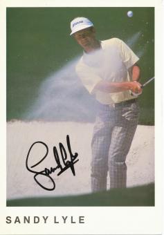 Sandy Lyle  Golf  Autogrammkarte original signiert 