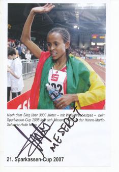 Meseret Defar  Äthiopien  Leichtathletik  Bild original signiert 