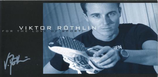 Viktor Röthlin  Leichtathletik  Autogrammkarte original signiert 