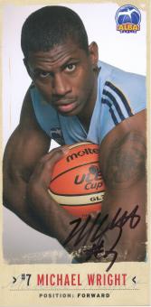 Michael Wright  Alba Berlin  Basketball  Autogrammkarte original signiert 
