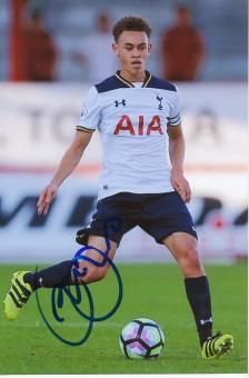 Luke Amos   Tottenham Hotspur  Fußball Autogramm Foto original signiert 