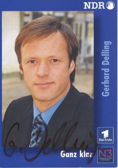 Gerhard Delling  NDR   ARD  TV Sender Autogrammkarte original signiert 