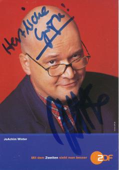 Joachim Winter  ZDF  TV Sender Autogrammkarte original signiert 