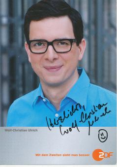 Wolf Christian Ulrich  ZDF  TV Sender Autogrammkarte original signiert 