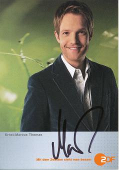 Ernst Marcus Thomas  ZDF  TV Sender Autogrammkarte original signiert 