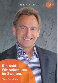 Dieter Gruschwitz  ZDF  TV Sender Autogrammkarte original signiert 