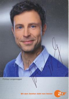 Philipp Langenegger   ZDF  TV Serien Autogrammkarte original signiert 