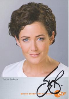 Yvonne Burbach   ZDF  TV Serien Autogrammkarte original signiert 