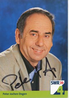 Peter Jochen Degen  SWR 4  Radio  Autogrammkarte original signiert 