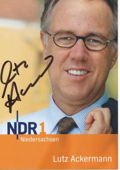 Lutz Ackermann  NDR  Radio  Autogrammkarte original signiert 