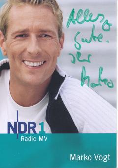 Marko Vogt  NDR  Radio  Autogrammkarte original signiert 