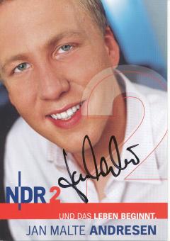 Jan Malte Andresen  NDR  Radio  Autogrammkarte original signiert 