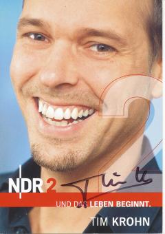 Tim Krohn  NDR  Radio  Autogrammkarte original signiert 