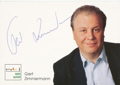 Gert Zimmermann   MDR  Radio  Autogrammkarte original signiert 