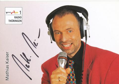 Mathias Kaiser   MDR  Radio  Autogrammkarte original signiert 