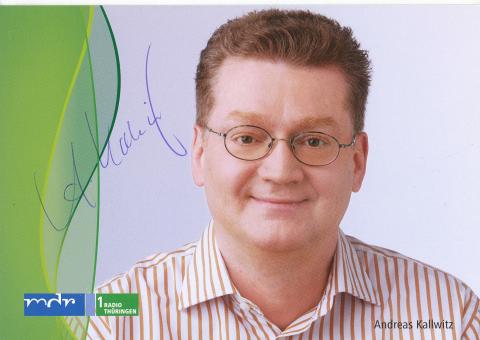 Andreas Kallwitz   MDR  Radio  Autogrammkarte original signiert 
