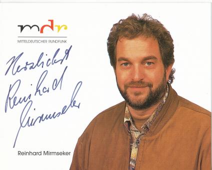 Reinhard Mirmseker  MDR  Radio  Autogrammkarte original signiert 