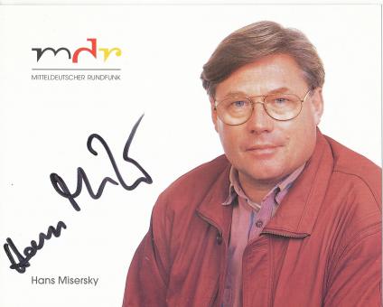 Hans Misersky  MDR  Radio  Autogrammkarte original signiert 