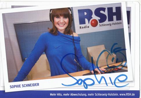 Sophie Schneider   RSH  Radio  Autogrammkarte original signiert 
