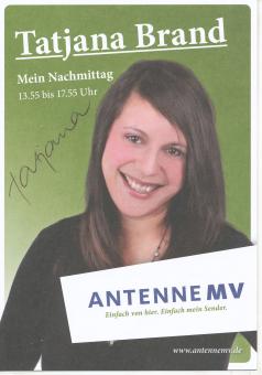 Tatjana Brand  Antenne MV  Radio  Autogrammkarte original signiert 