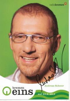 Andreas Schnur   Bremen Eins  Radio  Autogrammkarte original signiert 