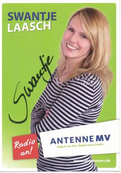 Swantje Laasch  Antenne MV  Radio  Autogrammkarte original signiert 