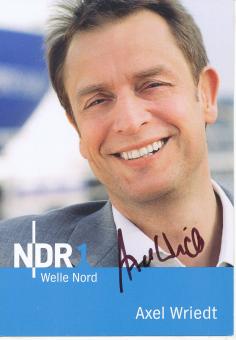 Axel Wriedt  NDR 1   Radio  Autogrammkarte original signiert 