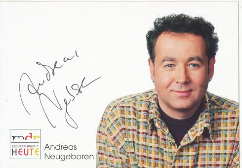 Andreas Neugeboren  MDR  Radio  Autogrammkarte original signiert 