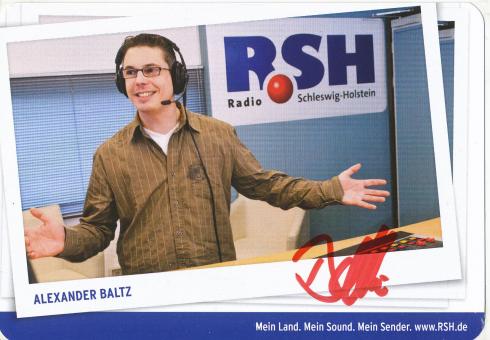 Alexander Baltz  RSH  Radio  Autogrammkarte original signiert 