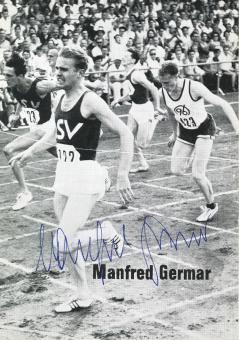 Manfred Germar  Leichtathletik  Autogrammkarte original signiert 