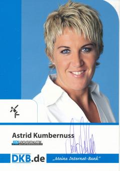 Astrid Kumbernuss  Leichtathletik  Autogrammkarte original signiert 