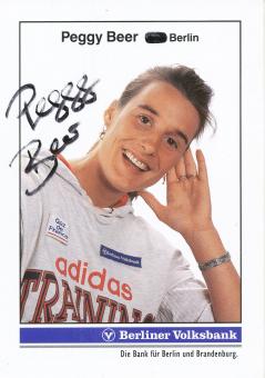 Peggy Beer  Leichtathletik  Autogrammkarte original signiert 