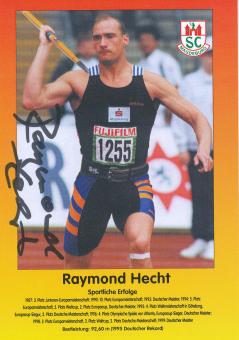 Raymond Hecht  Leichtathletik  Autogrammkarte original signiert 