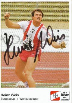 Heinz Weis  Leichtathletik  Autogrammkarte original signiert 
