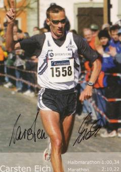 Carsten Eich  Leichtathletik  Autogrammkarte original signiert 